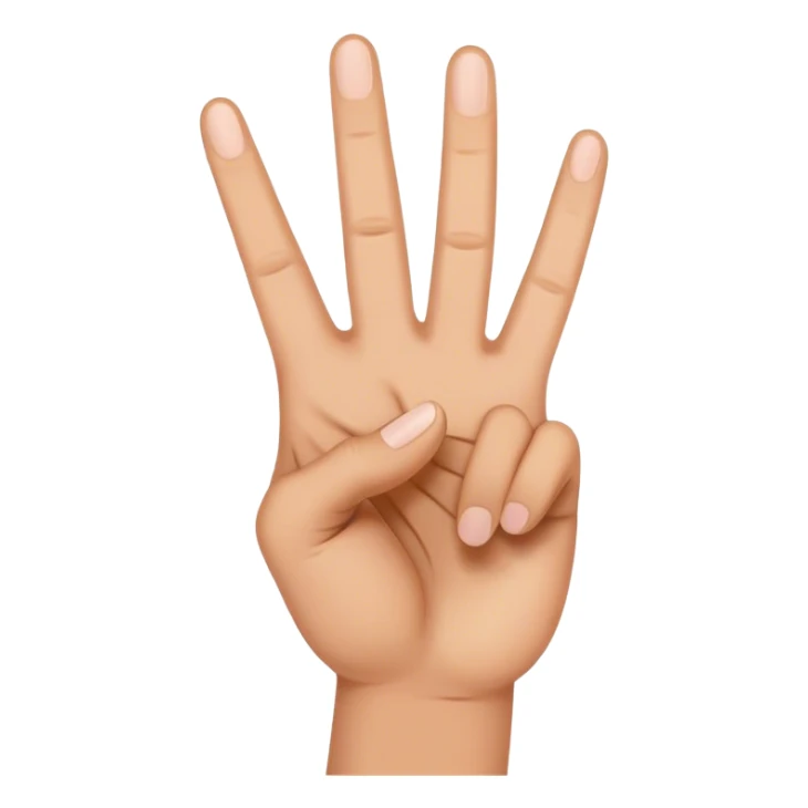 peace hand sign sticker