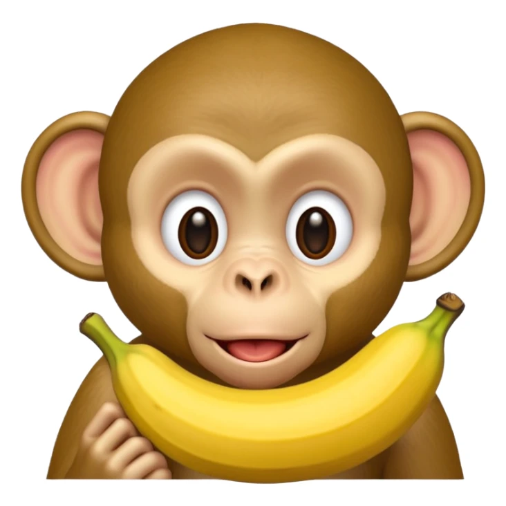 retarded looking monkey sucking a banana sticker
