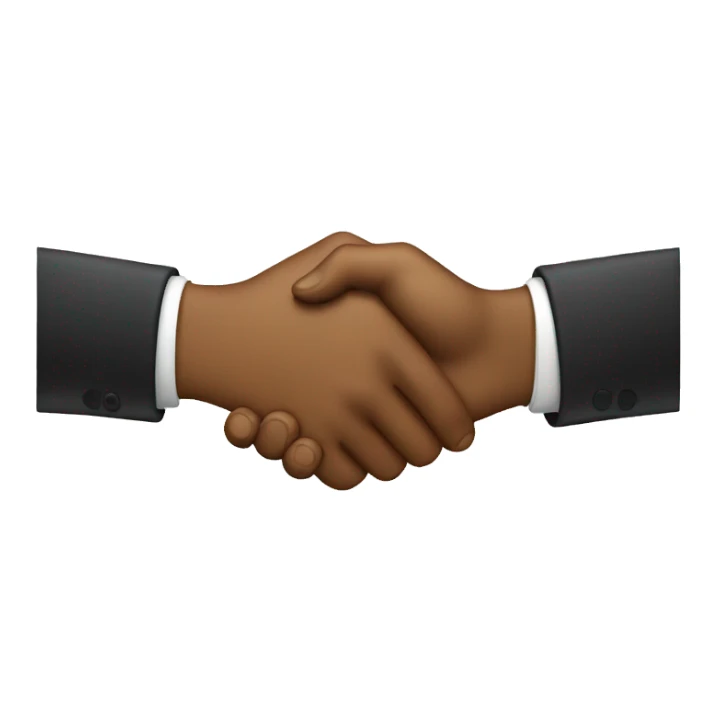 two pepes handshake sticker