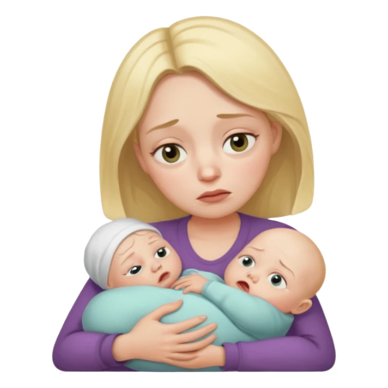 Tired overwhelmed mama sticker