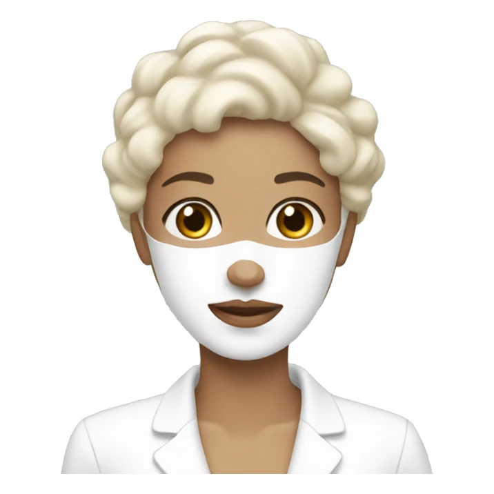 white skincare sticker