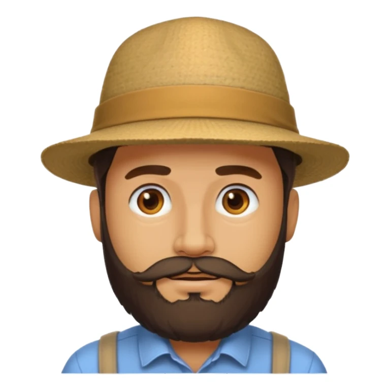 hombre con barba sticker