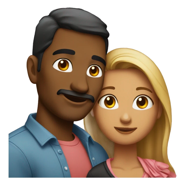 Pareja besándose sticker