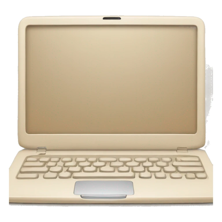 beige laptop sticker