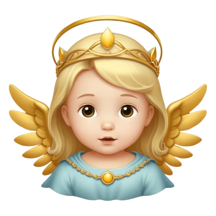 Baby with a gloria around its head sticker