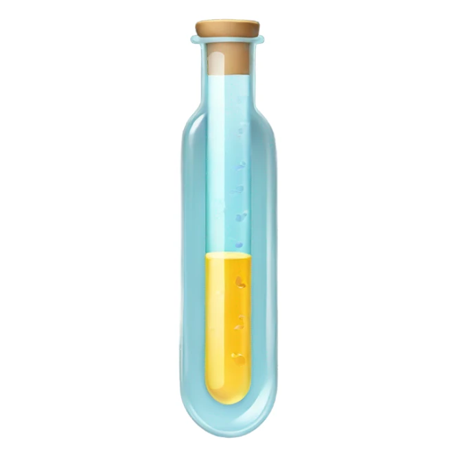 test tube sticker