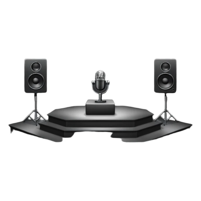 Concert stage sticker