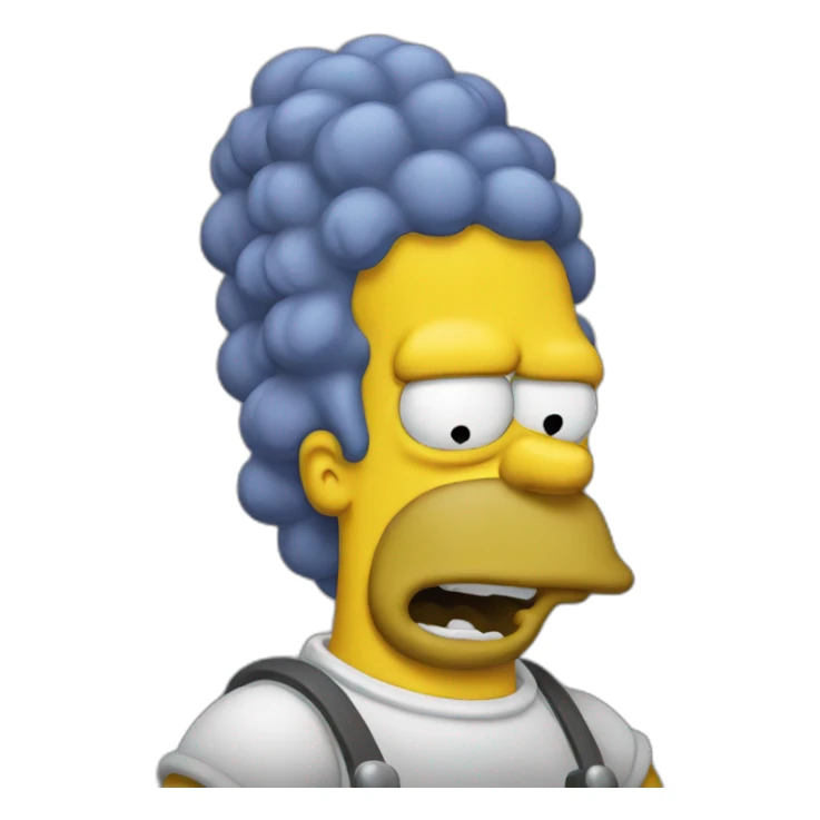 homer simpsons angry sticker