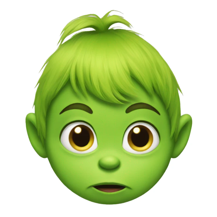 Grinch baby sticker