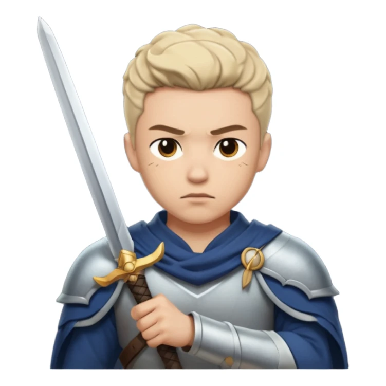 forgive by placing a sword on enemies shoulder sticker