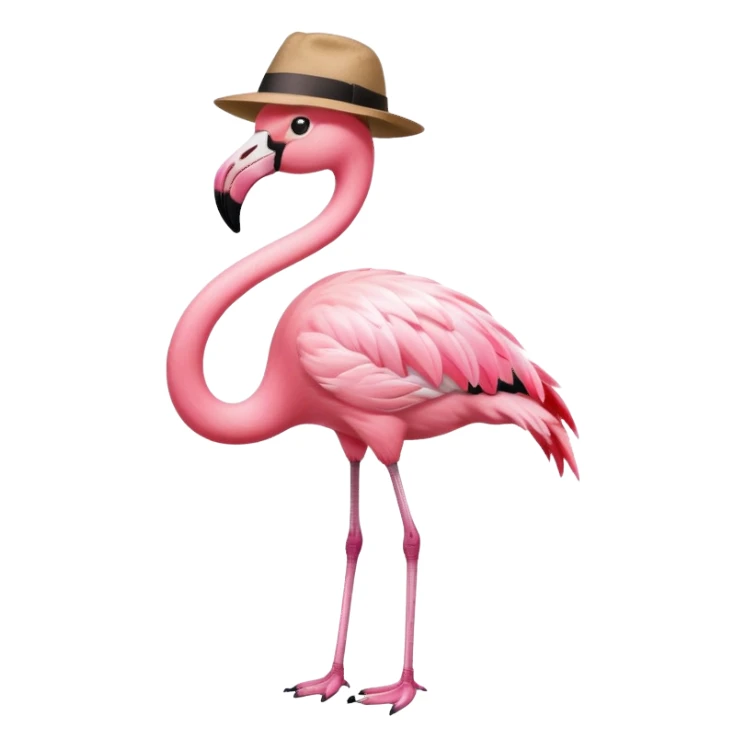 Fedora Flamingo sticker