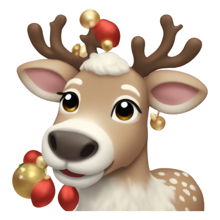 Cute aesthetic reindeer  sticker