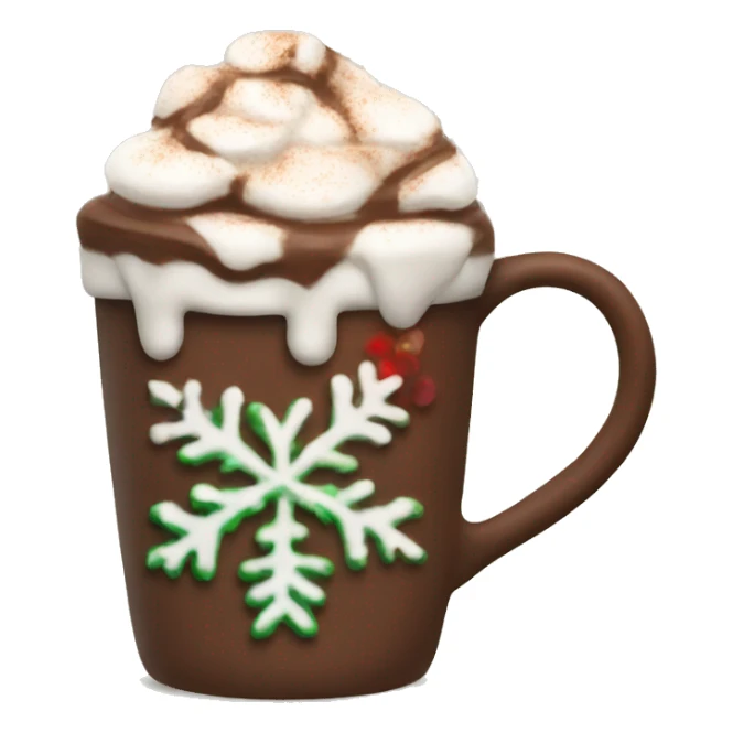 christmas hot chocolate  sticker