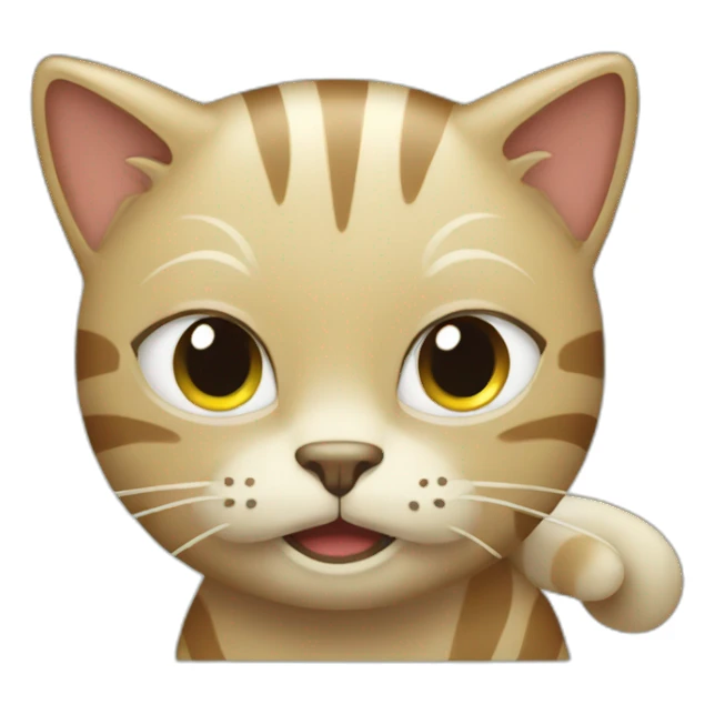 Cleaning cat sticker