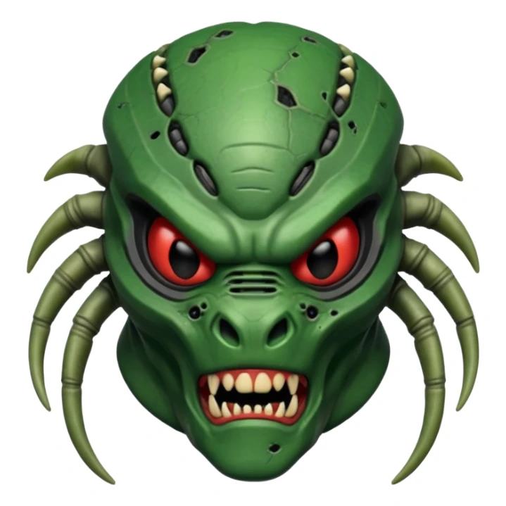 predator's face sticker