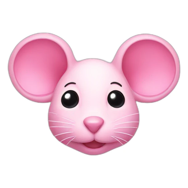 Pink mouse sticker