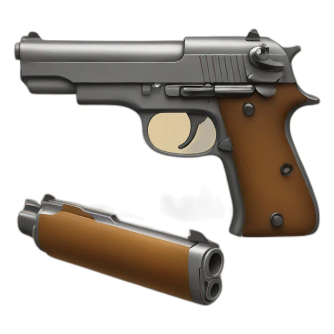 Pistolet emojis Apple sticker