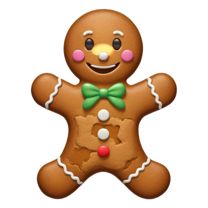 Gingerbread man sticker