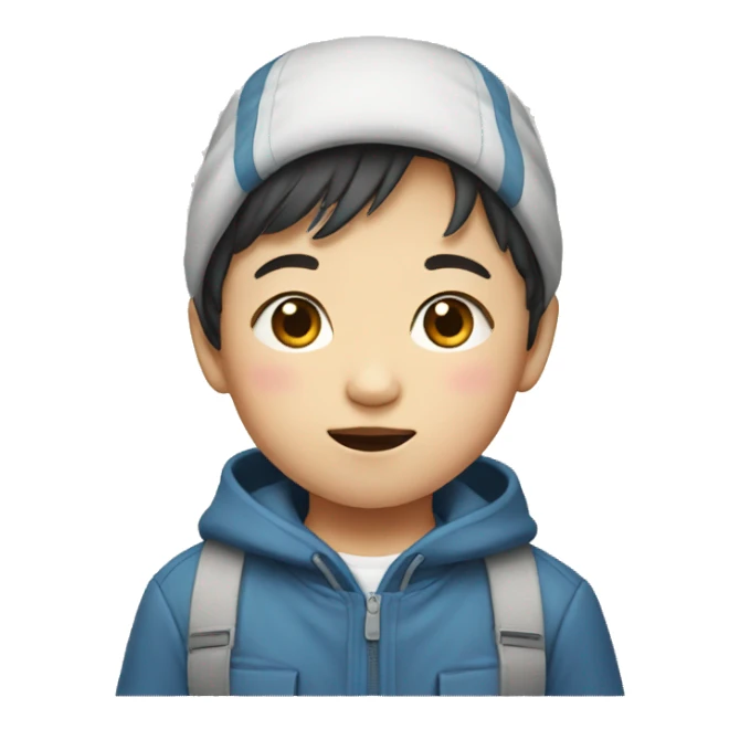 twin korean boy child sticker