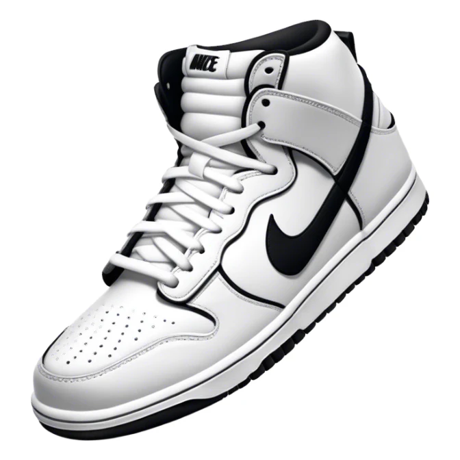 Black and white Nike dunks sticker