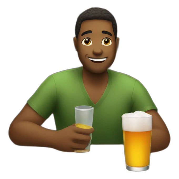 drinking in a bar sticker