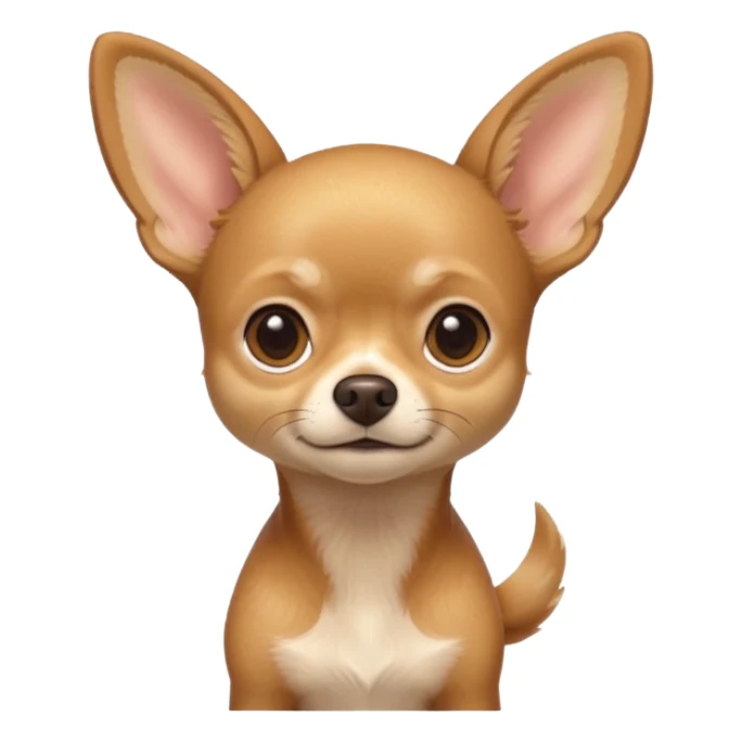 
 Sitting all tan deer-head chihuahua  sticker