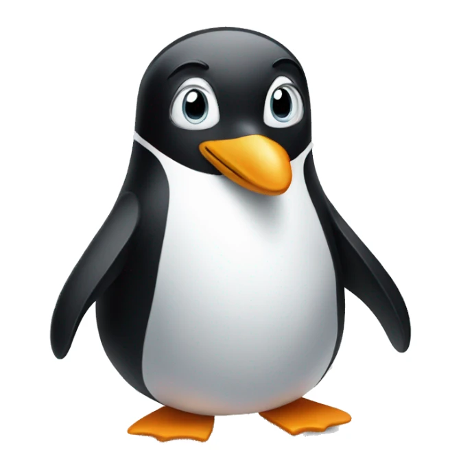 Classy penguin sticker