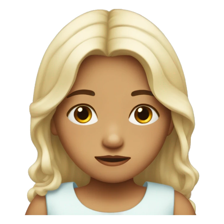 una niña durmiendo  sticker