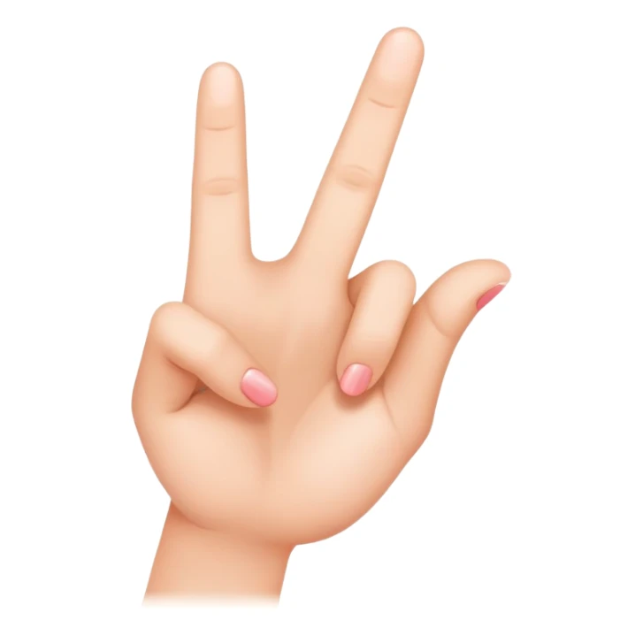 finger heart gesture sticker