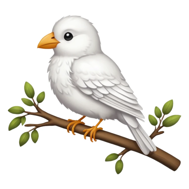 White bird sticker