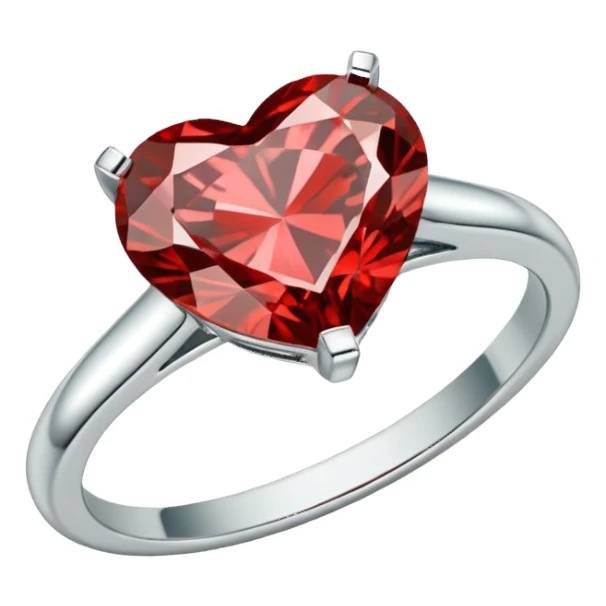 Heart-shaped Diamond Engagement Ring in Platinum, Tiffany sticker