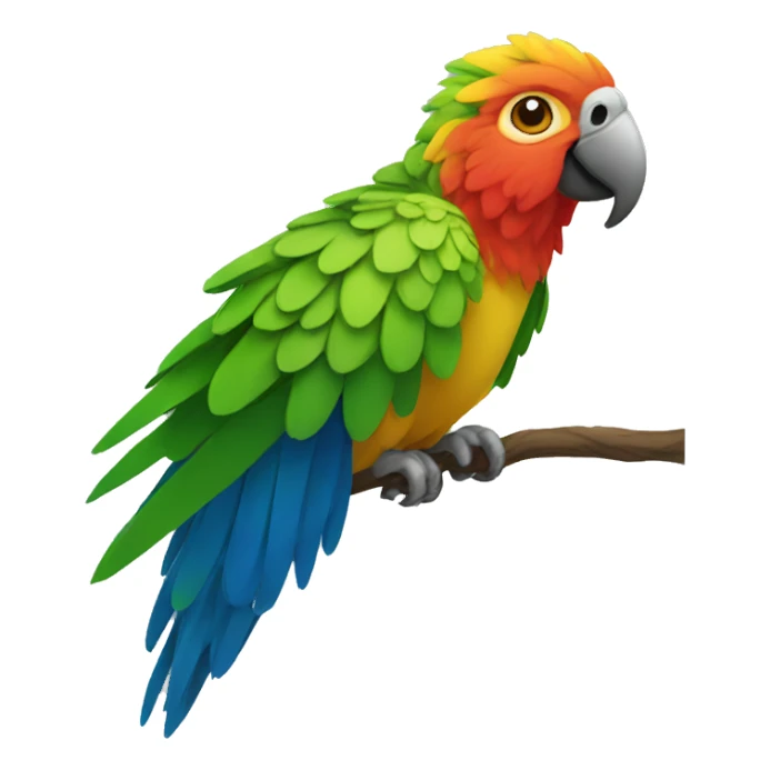 multi-headed parrot sticker
