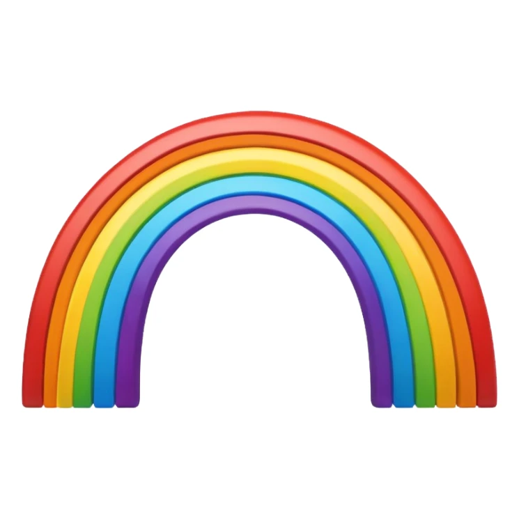 A rainbow swas sticker