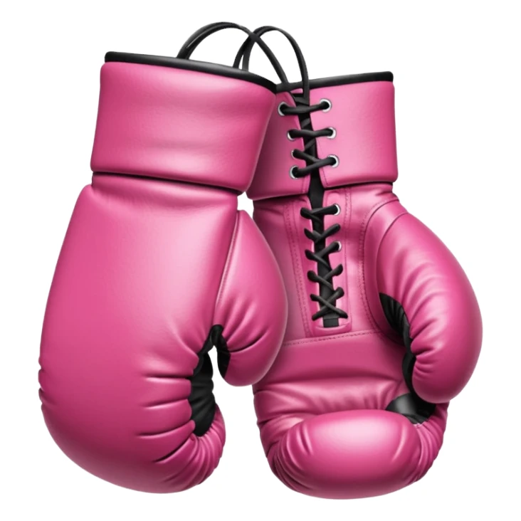 Pink boxing gloves sticker