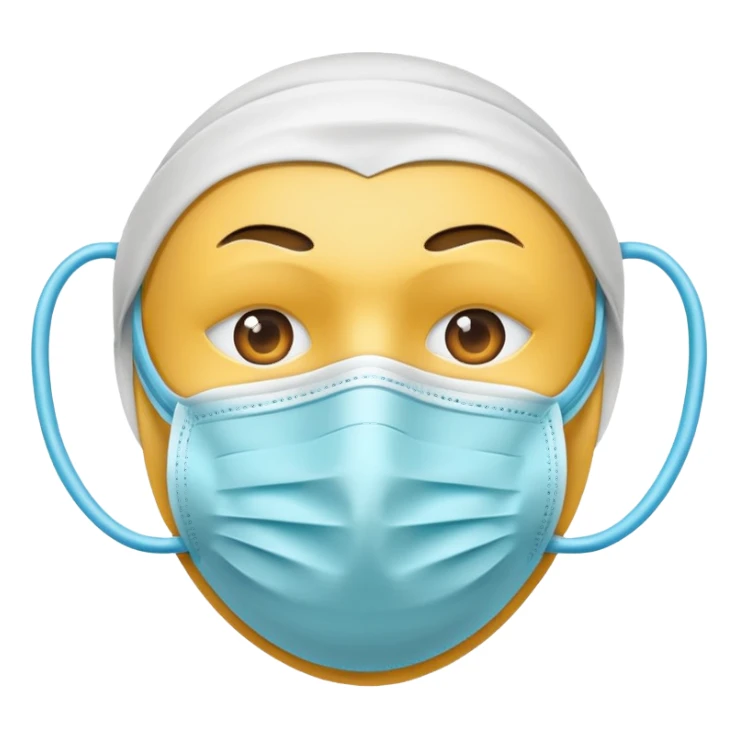 meical mask only sticker