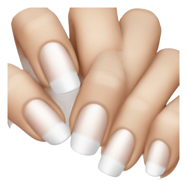 White tip French manicure  sticker