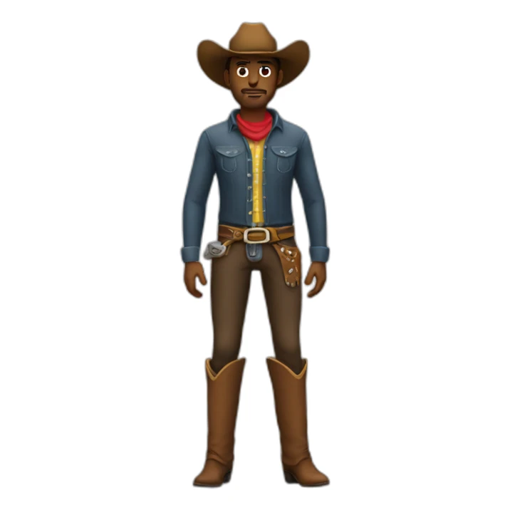 cowboy without legs sticker