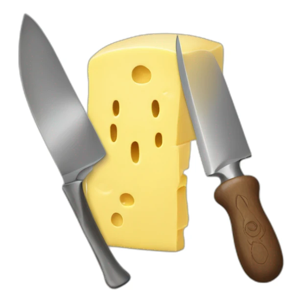 butter with knife sticker