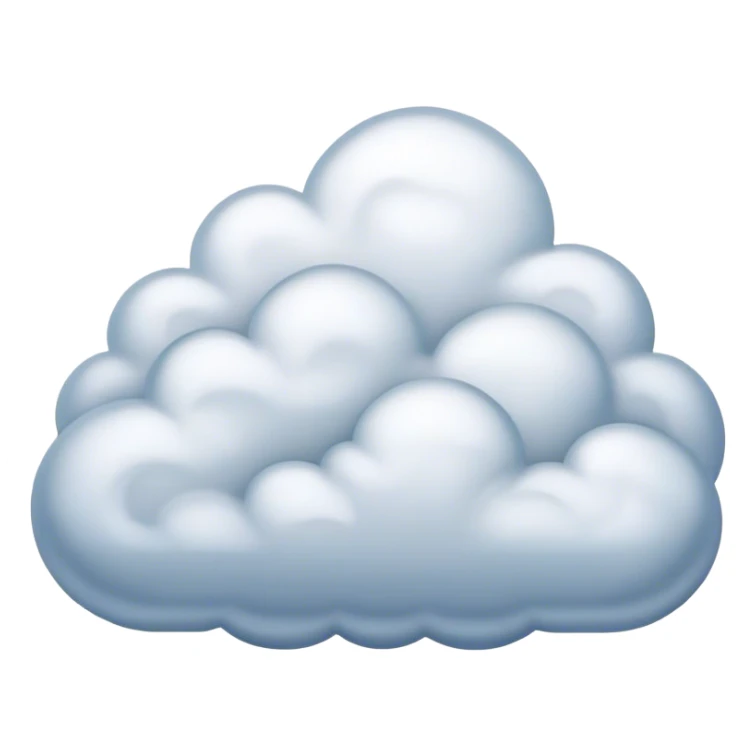 A detailed nimbostratus cloud sticker