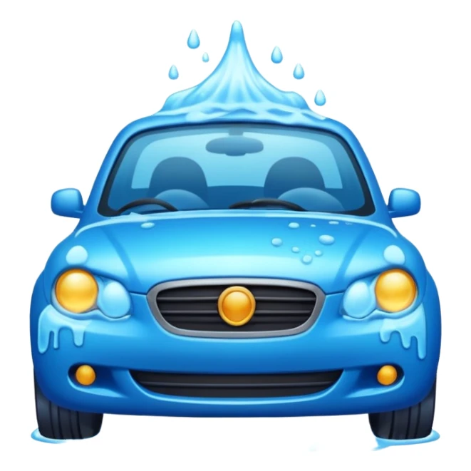 generate emoji for car wash icon sticker