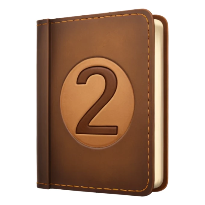 a book with "A2" on its cover sticker