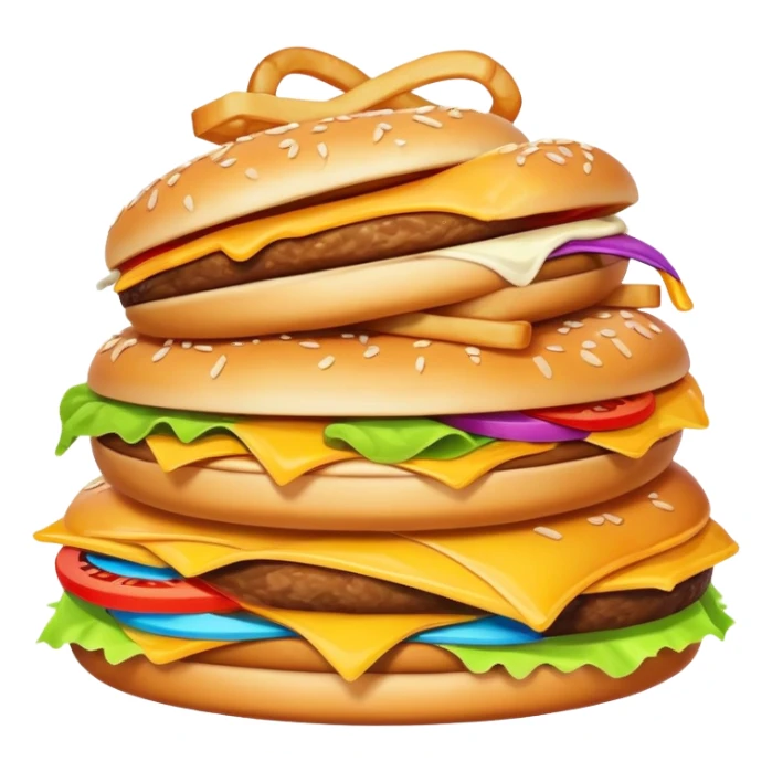 Junk food sticker