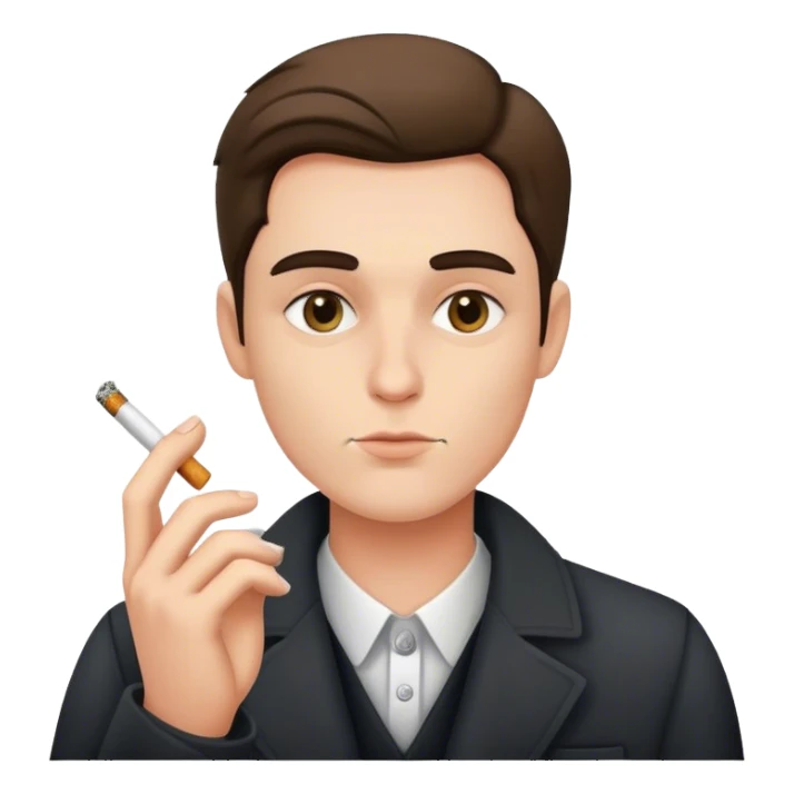 Smoking in hand sticker