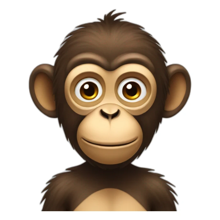 Very Confused monkey sticker