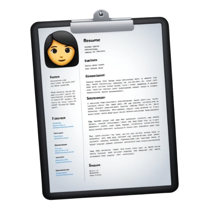 resume letter sticker