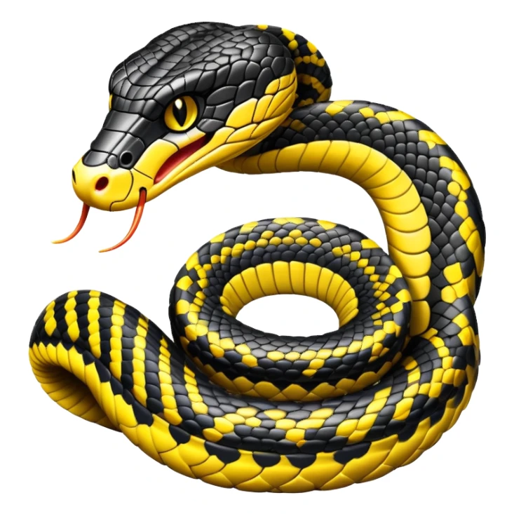 Black and yellow cobra sticker