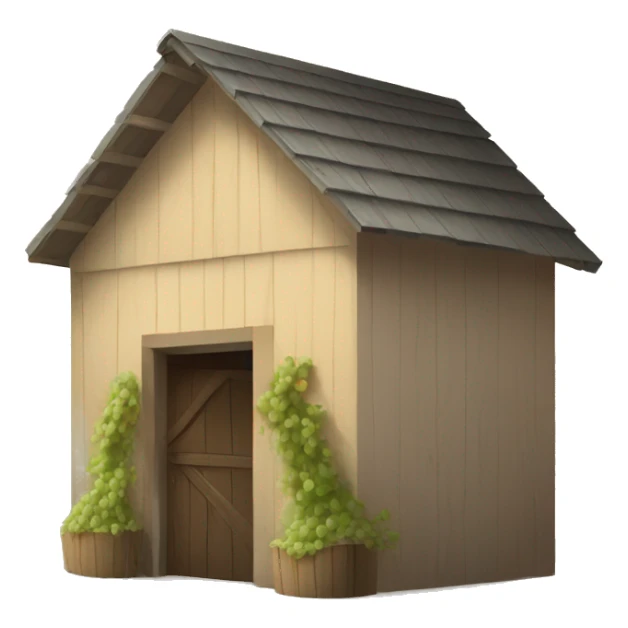 wine shed on a cross sticker