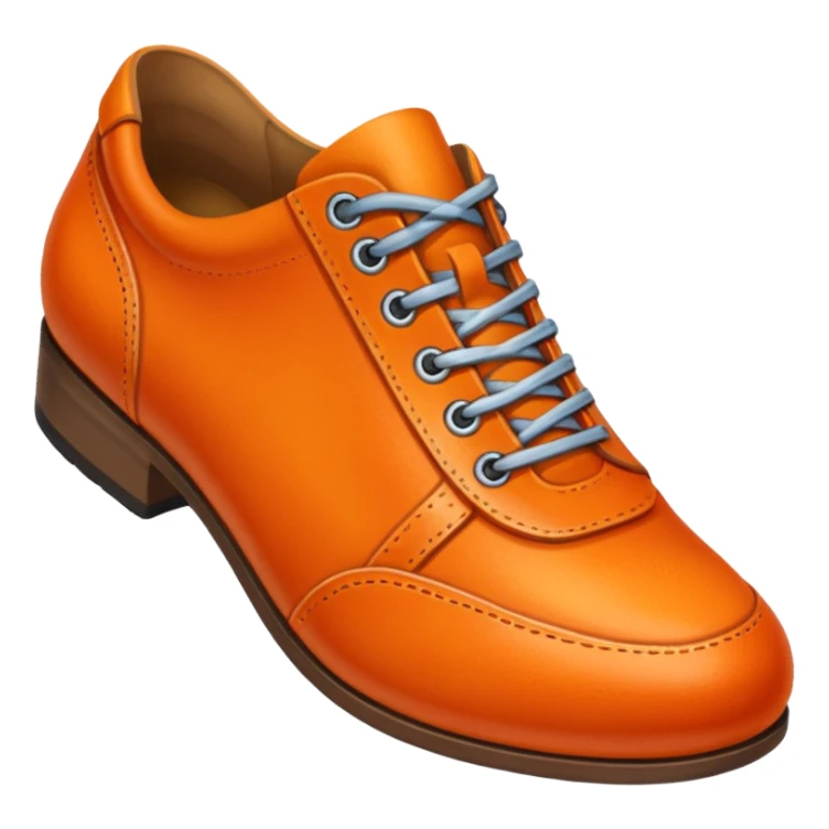 orange shoe sticker