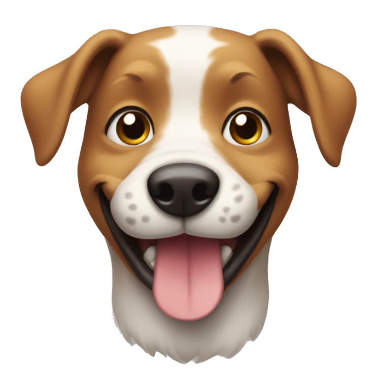 smiling dog sticker
