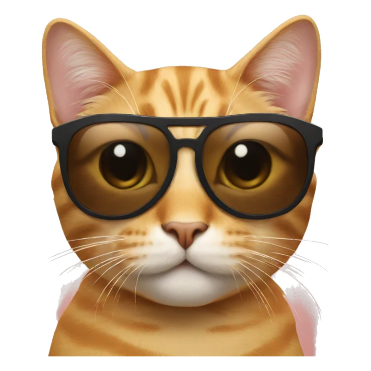 Cat with sunglasses sticker